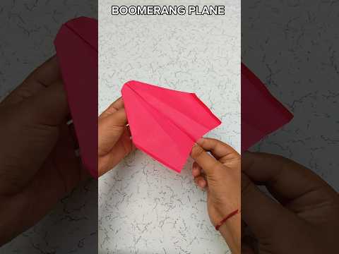 EASY PAPER BOOMERANG PLANE ORIGAMI | HOW TO MAKE A BOOMERANG PLANE #SHORTS #VIRAL #ORIGAMI
