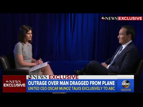 United Airlines CEO Oscar Munoz | INTERVIEW after passenger dragged off flight
