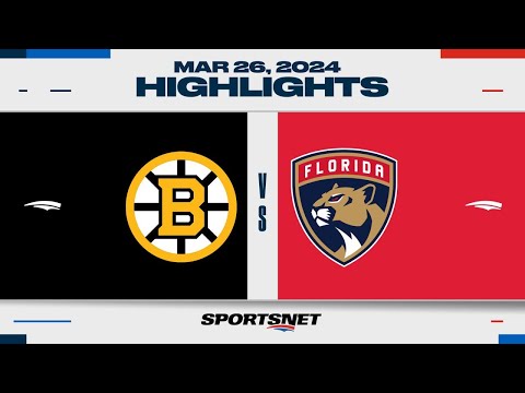 NHL Highlights | Bruins vs. Panthers - March 26, 2024