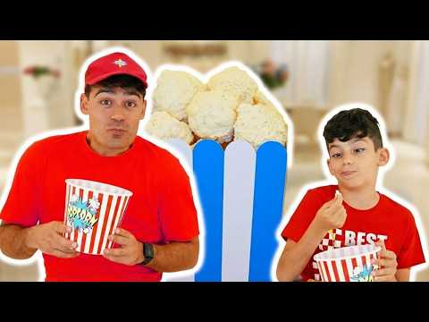 Jason Menonton Film dengan Popcorn Terbesar di Dunia 🍿 Cerita Anak Seru