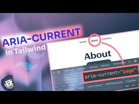 How to use aria-current in Tailwind