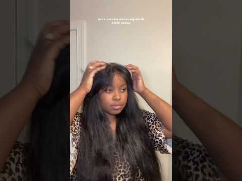 THIS 5x5 closure wig install TRANSFORMATION *ASMR* 🤯 #grwm #wigs #wiginstall #wig #asmr
