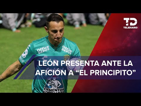 Andrés Guardado es presentado ante la afición de León como nuevo refuerzo