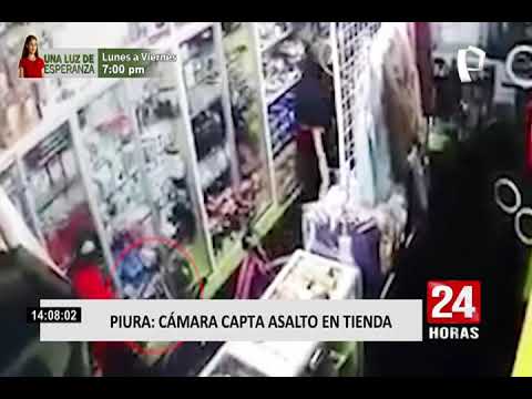 Ladrones con machete asaltaron tienda y amedrentaron a trabajadora en Piura