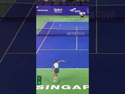 Down <strong>to</strong> the wire 😲Wang Xinyu in a tight battle with Prozorova in <strong>Singapore</strong>. #SgTennisOpen