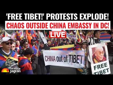 Live: 'FREE TIBET!' Mass Protests Crash Xi Jinping’s High-Stakes Visit to Washington!