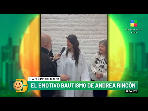 Andrea Rincón se bautizó y lloró por sus actos del pasado