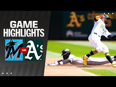Marlins vs. As Game Highlights (5/5/24) | MLB Highlights