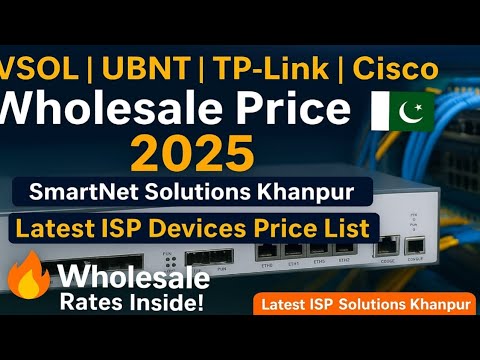VSOL OLT, UBNT, TP-Link, Cisco — Latest Wholesale Prices in Pakistan