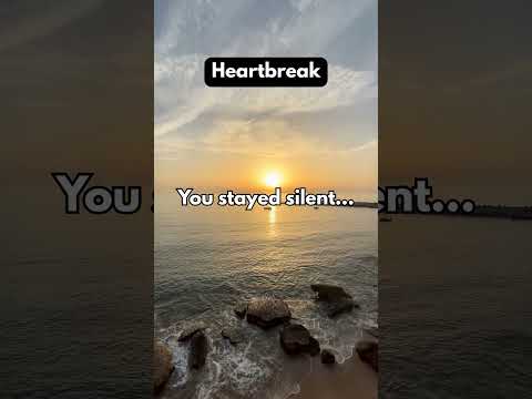 You stayed silent…