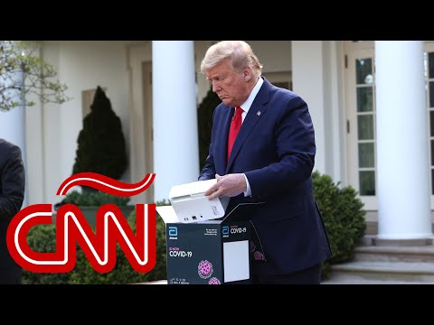 Trump presenta prueba de covid-19 de “cinco minutos”