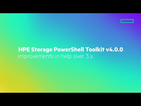 HPE Storage PowerShell Toolkit v 4.0.0 improvements in help over 3.x