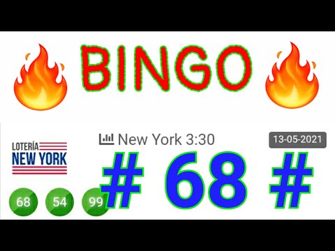 SORTEOS de HOY...! BINGO hoy (( 68 )) loteria NEW YORK TARDE/ NÚMEROS que más SALEN EN las LOTERÍAS