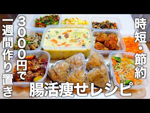 【3000円で10品】腸活野菜をたっぷり使った【低糖質＆高タンパク質】な作り置き。