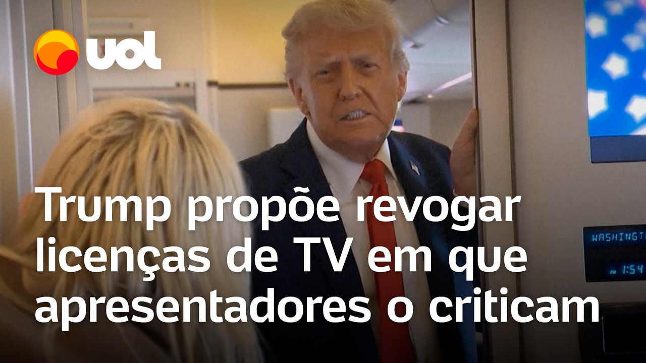 Trump diz que emissoras em que apresentadores o critiquem ‘talvez’ devam ter licenças revogadas