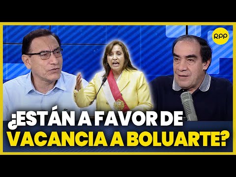 Martin Vizcarra y Yonhy Lescano explican su postura ante posible vacancia a Dina Boluarte