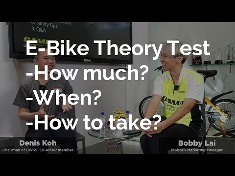 E Bike Theory Test in SG (FREE?!)