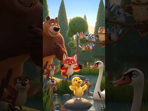 Small Cute duck help#ai #3danimation #irhokids #cartoon #storytime #trending #shorts #duck