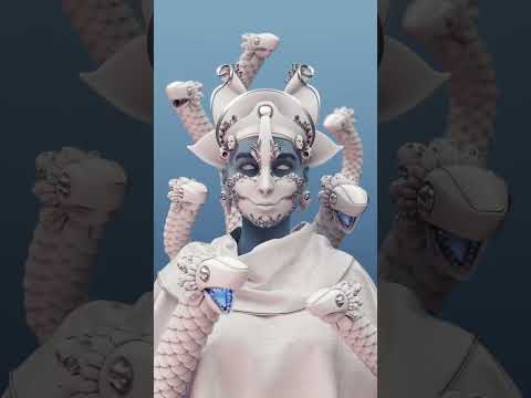 What do you see? - 3D character created in Cinema4D