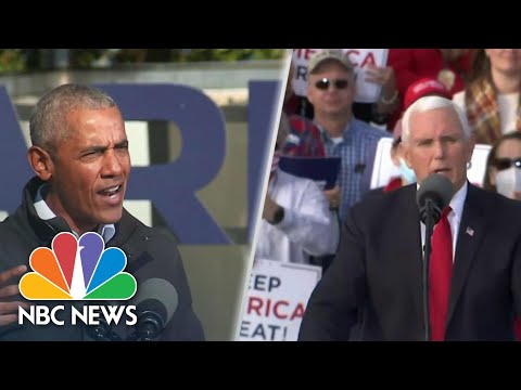Obama, Pence Hold Dueling Rallies In Georgia Ahead Of Senate Runoff | NBC Nightly News