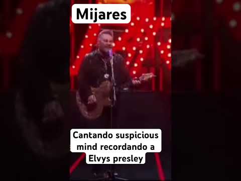 Mijares, interpreta Suspicious Mind recordando su juventud la música de Elvis Presley
