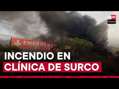 ¡Atención! Incendio código 2 se registra en la clínica San Pablo de Surco