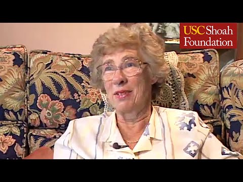 Holocaust Survivor Eva Schloss | Hiding in Amsterdam during WWII | USC Shoah Foundation