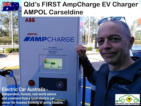 Queensland's FIRST AmpCharge EV Charger | AMPOL Foodary Bruce Hwy Carseldine | ABB 150kW EV Charger