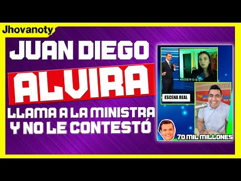 Juan Diego Alvira llama a la ministra... ¡y no le contestó! - Jhovanoty