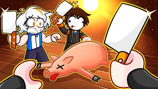 ESCAPA DE LA CARNICERIA EN ROBLOX CON CHUYMINE