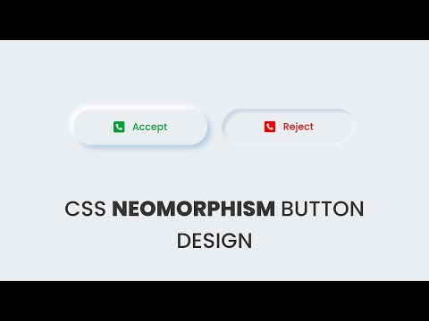 How To Make Neumorphism Button Using HTML And CSS | Neomorphism Style ...