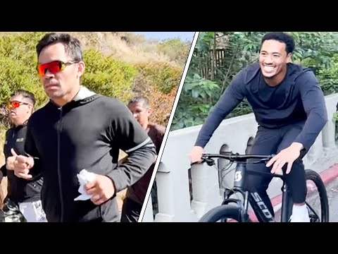 Manny Pacquiao BURNS OUT NFL Star with GRUELING MOUNTAIN RUN; Camryn Bynum CONDITIONING LESSON