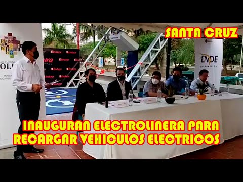 INAUGURAN LA PRIMERA ELECTROLINERA  PARA RECARGAR DE VEHICULOS ELECTRICOS CON MINISTRO HIDROCARBURO.
