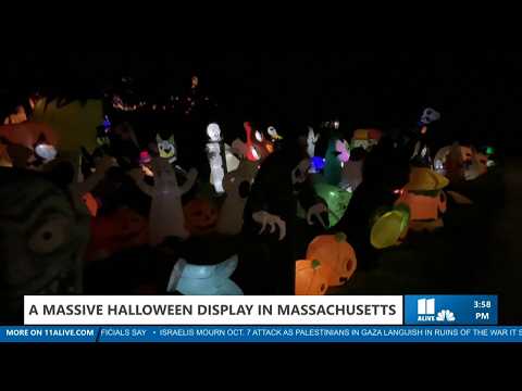 Massive Halloween display in Massachusetts