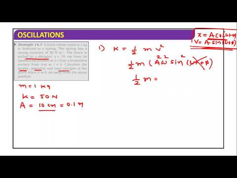 class 11 | physics | ch.14 | lecture 2 | part 2 | oscillation