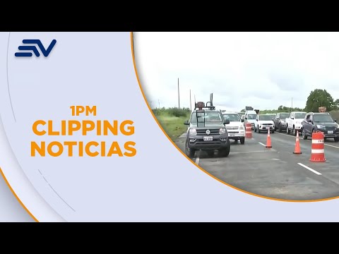 Fuertes lluvias causaron hundimiento de una vía en Santa Elena | Televistazo | Ecuavisa
