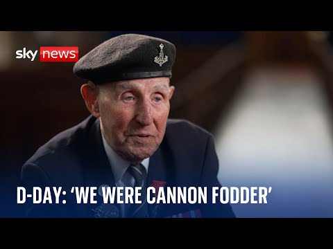 D-Day: Veteran describes searching for dead friends after being used as 'cannon fodder'
