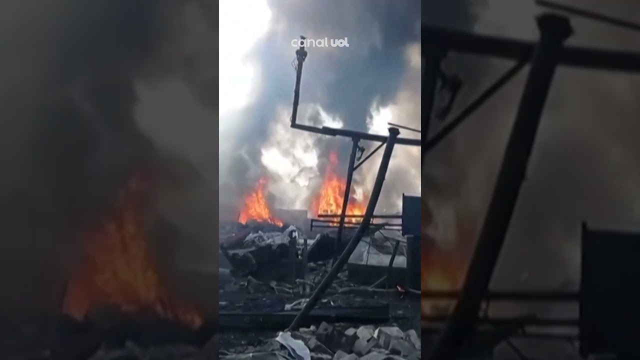 Posto de gasolina explode em Roma na Itália vídeo flagra explosão