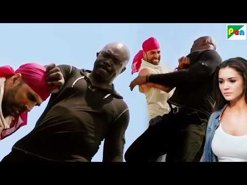 पगड़ी पर हाथ रखते ही अक्षय ने गुंडों को धूल चटाई - Akshay Kumar, Lara D, Amy J - Singh Is Bliing