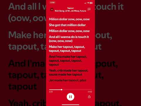 Tapout • Rich Gang, Lil Wayne, Birdman, Mack Maine, Niki Minaj, Future #fypシ゚ #spotify 