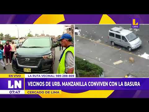 Vecinos de la urbanización Manzanilla conviven con la basura y el desorden en las calles de Lima
