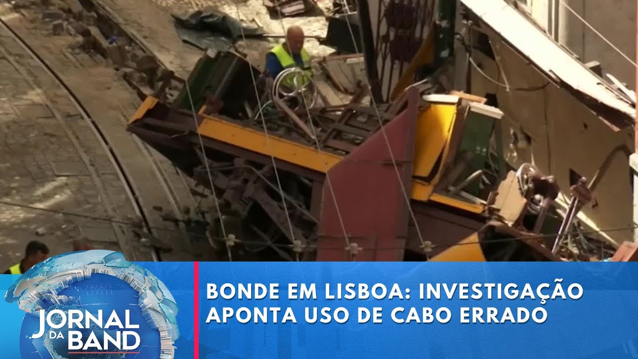 Bonde em Lisboa investigação aponta uso de cabo errado