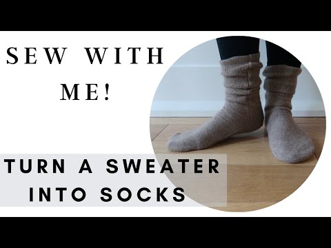 How To Refashion An Old Jumper / Sweater Into A Cosy Pair Of Socks!