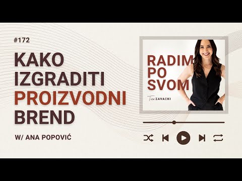 Kako izgraditi uspješan proizvodni brend - o lojalnosti kupaca, inspiraciji i prodaji / Ana Popović