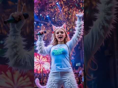 "Uyi Amma Dance Fever 🔥 | White Cat-Girl in Aicatlab2025 Style!"#ai #shorts#aicatlab2025