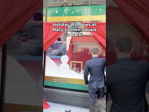 Holiday Windows at Macy's Union Square is Back! | SF SPCA