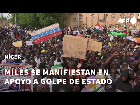 Miles de personas se manifiestan en apoyo al golpe de Estado en Níger | AFP