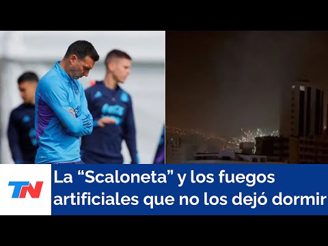 La Selección argentina en Bolivia: fuegos artificiales y ruidos molestos en plena madrugada