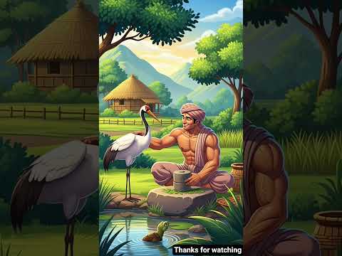 kisan aur bagula 🦩| #shorts #trending #ai