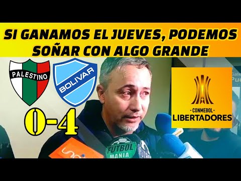 TODAVÍA NO GANAMOS NADA  FLAVIO ROBATTO habla de PALESTINO vs BOLIVAR Copa Libertadores 2024